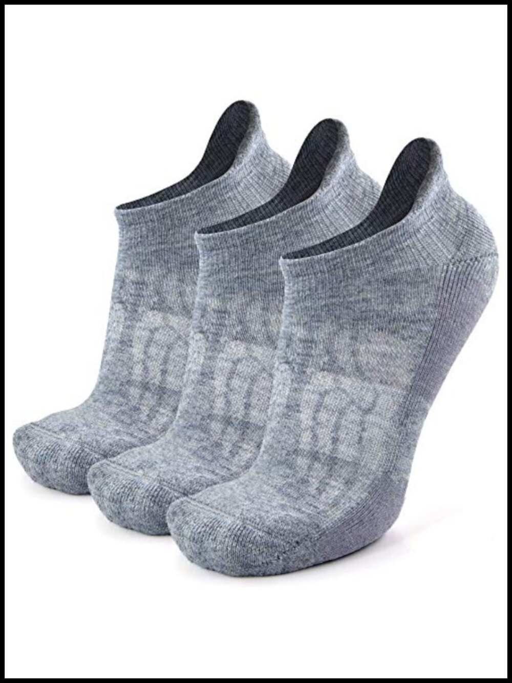 Merino Wool Compression Ankle Socks for Running Hiking with Cushion Tab